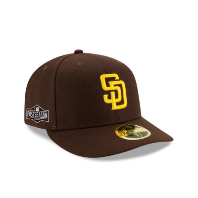 Sapca New Era San Diego Padres MLB Postseason Side Patch Low Profile 59FIFTY Fitted - Maro